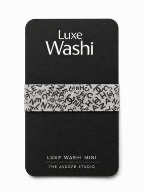 Chanel (Black/White) Washi Tape - Luxe Washi Mini